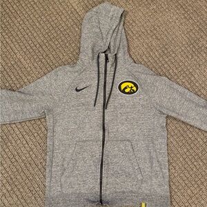Nike Iowa Hawkeyes Hooded Zip-Up Sweatshirt - Medium